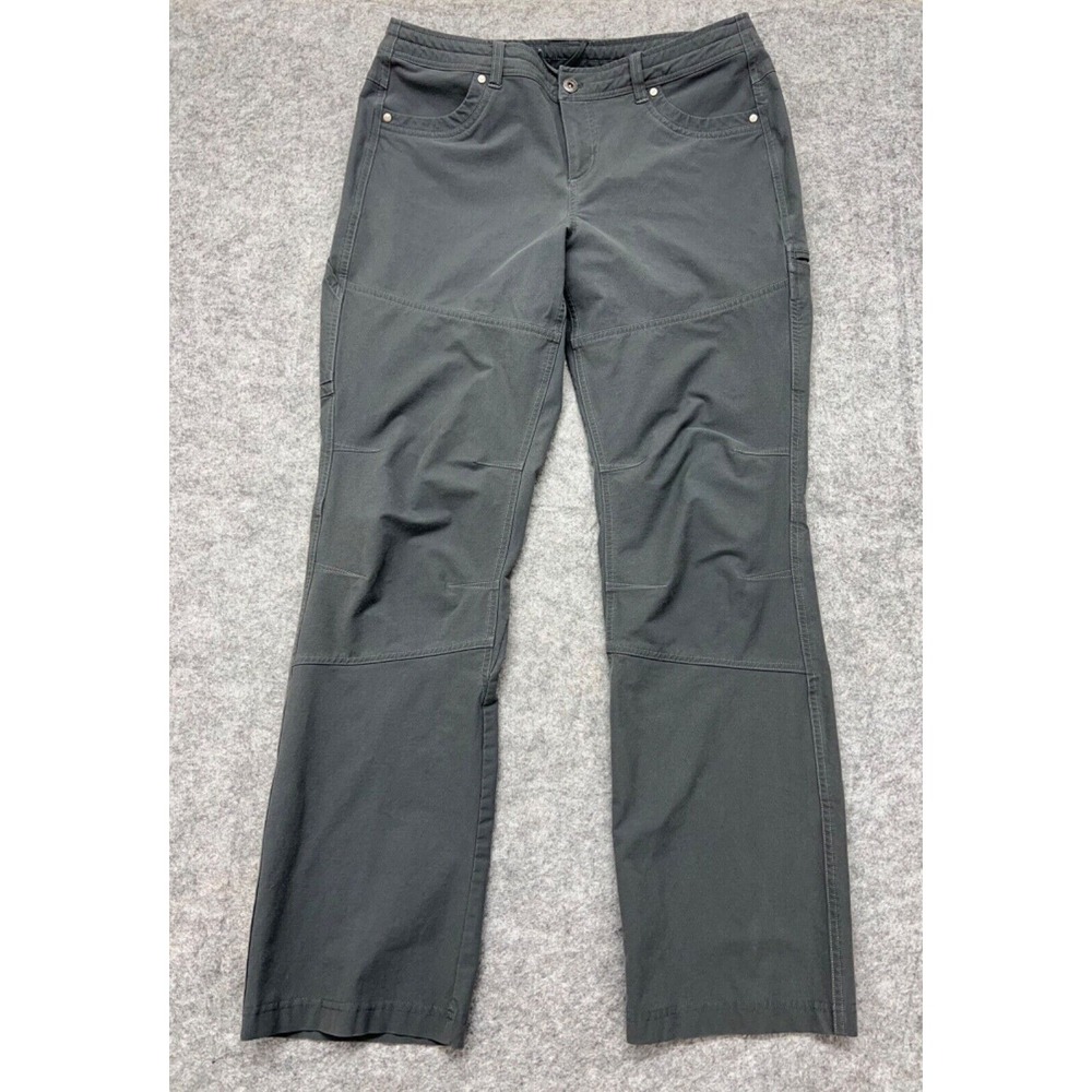 Kuhl Carpenter Pants Women's 12(32x32) Gray Stretch Hiking Performance Nylon